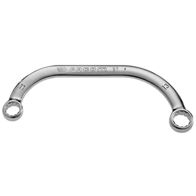 Image of FACOM 57.10X12 Series 57 Metric Half moon Offset Ring Wrench, 10 mm x 12 Size