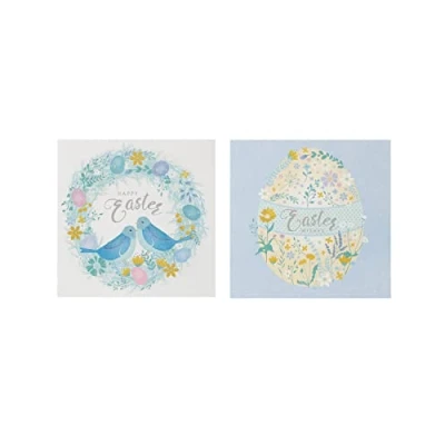Image of UK Greetings Multipack of 6 Easter Cards for Him/Her/Friend 2 Pastel Designs