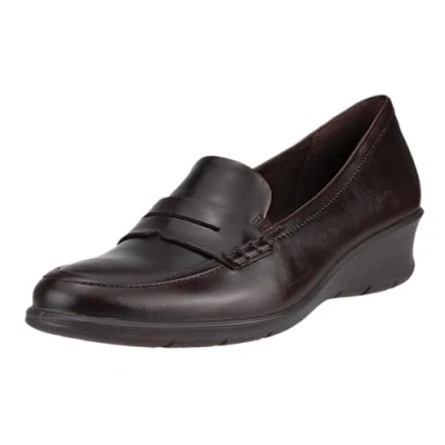 Image of ECCO Women&#039;s Felicia Penny Loafer, Potting Soil, 10 10.5