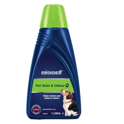 Image of BISSELL Pet Stain &amp; Odour Formula, For Use in Compact Carpet Cleaners, Removes Stains and Neutralized Odours, 1L, 1085N
