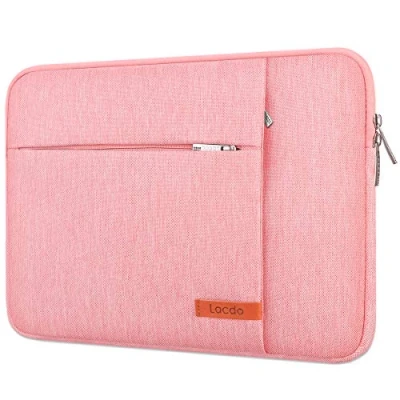 Image of Lacdo Laptop Sleeve Case for 13 inch New MacBook Air M3 A3113/M2 A2681/M1 A2337 A2179 2024 2018, Pro M2/M1 A2338 A2251 A2289, iPad M4 / M2 OLED 2024, Peach