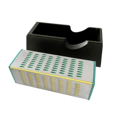 Image of 4 Sided Diamond Sharpening Block Stone 200/300/400/600 Grits