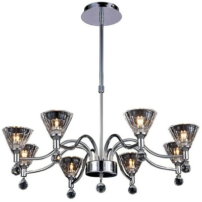 Image of Neptune Pendant Round 8 Light G9 Polished Chrome