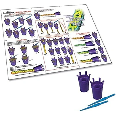 Image of Pepperell Stretch Band EZ Looper Bracelet Maker, Purple