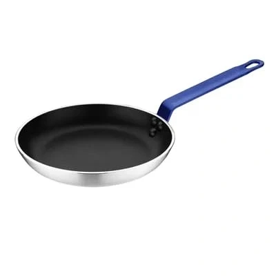Image of Hygiplas Frypan Aluminium Non stick Teflon Platinum Plus Blue Handle 240x40mm