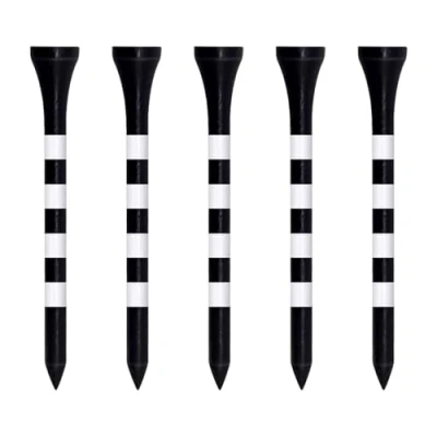 Image of Zivisk Bamboo Golf Tees 70mm 100 Count, 2 3/4 inch Long Wooden Black