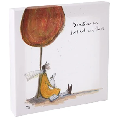Image of Sam Toft (Sometimes we Just Sit and Think 30 x 30cm Canvas for Living Room