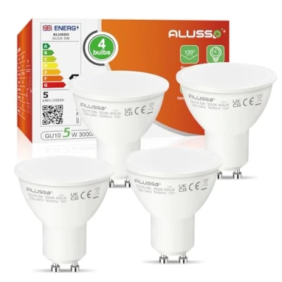 Image of ALUSSO LED Lamp Light 5W Warm White 5 Pack