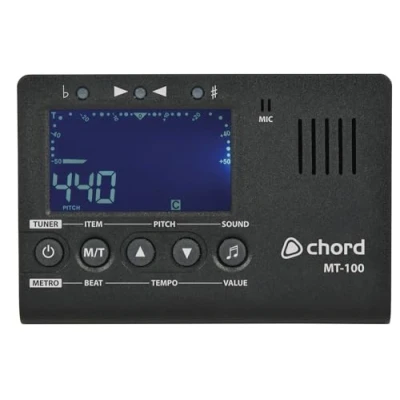Image of Chord Digital Metronome &amp; Tuner All in One with Visual Pendulum Audilble Click Ukulele Electric Guitar Acoustic Bass Violin Tuning and Chromatic