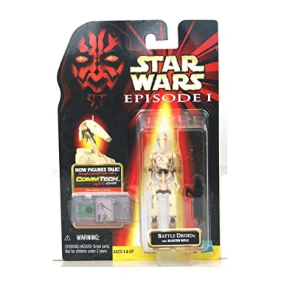 Image of Star Wars: Episode 1 &gt; Battle Droid (Blaster Damage) Action Figure
