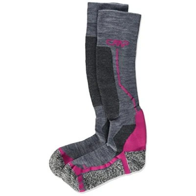 Image of CMP Ski Sock Wool, Black Ferrari, 46/48