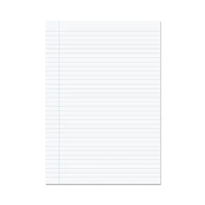 Image of Rhino A4 Loose Leaf Lined Paper, 500 Sheets / 1000 Page, 8mm with Margin Non Hole Punched, School &amp; Office Stationery Supplies