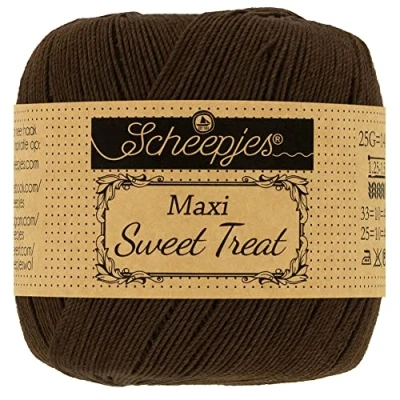 Image of Scheepjes Maxi Sweet Treat 162 Black Coffee Yarn 1x25g