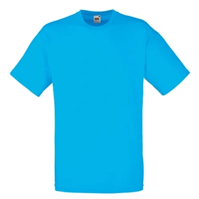 Image of Fruit of the Loom Mens Valueweight Crew Neck, Short Sleeve T Shirt, Not V Neck., Azure, M