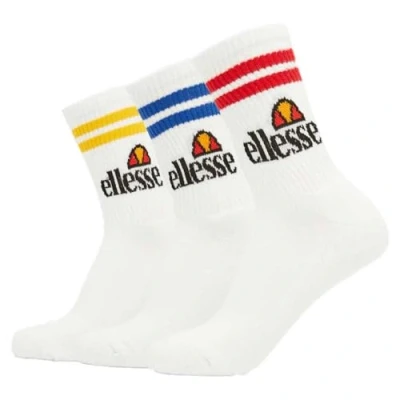 Image of Ellesse Pullo Socks 3 PACK Socks, Men&#039;s, Size: 7 11, White