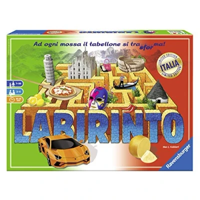 Image of Ravensburger Italy Labyrinth Game in Box, Multi Colour, 26793
