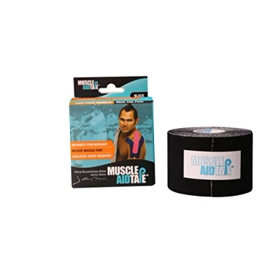 Image of Muscle Aid Tape Kinesiology Black, 5 cm x m