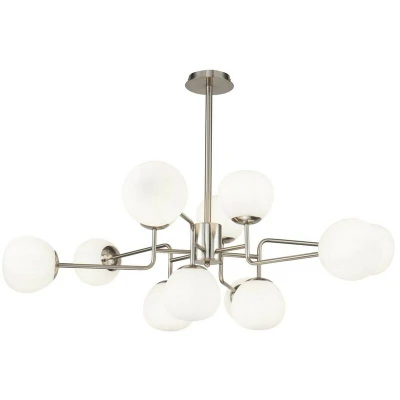 Image of Erich Globe Ceiling Pendant Nickel, 12 Light, E14
