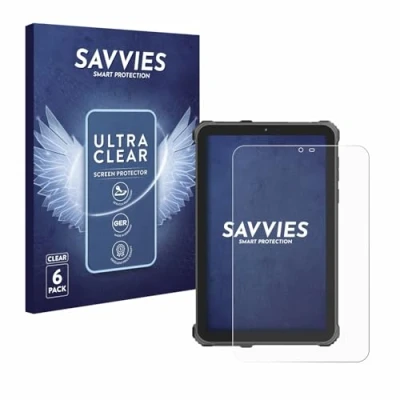 Image of Savvies 6 Pack Screen Protector compatible with Oukitel RT3 Pro Protection Film Clear
