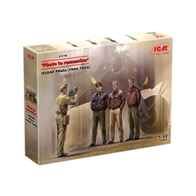 Image of ICM ICM32116 1:32 Photo to Remember USAAF Pilots (1944 1945) Scale Model kit