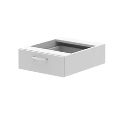 Image of Impulse 1 Drawer Fixed Pedestal White