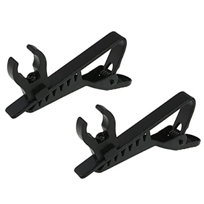 Image of Portable Microphone Lapel Tie Metal Clip Holder for Lavalier Mic 6mm