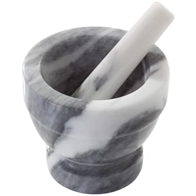 Image of Judge White Marble Large Mortar &amp; Pestle 13cm