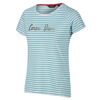 Image of Regatta Olwyn Short Sleeve T Shirt and Cotton Coolweave Striped Shirts/Polos/Vests Women