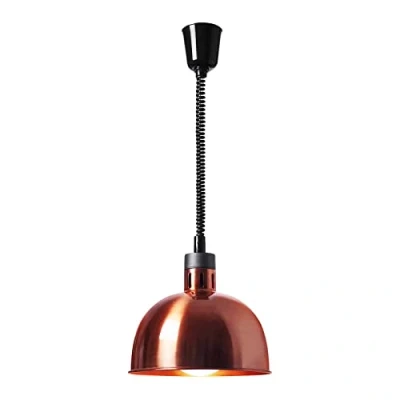 Image of Royal Catering RC SHSFL08 Heat Lamp Copper Look 29 x 29.5 cm Height Adjustable Steel Food Kitchen (1 Bulb, 250 W, Bulb E27)
