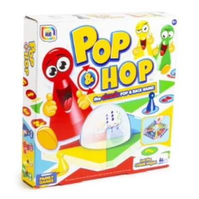 Image of Pop &amp; Hop Board Game Classic Family 2 4 Players Fun and Race for Kids Aged 5+