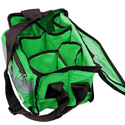 Image of JFA Medical Green Haversack Emergency First Aid Bag with Front Pocket Empty