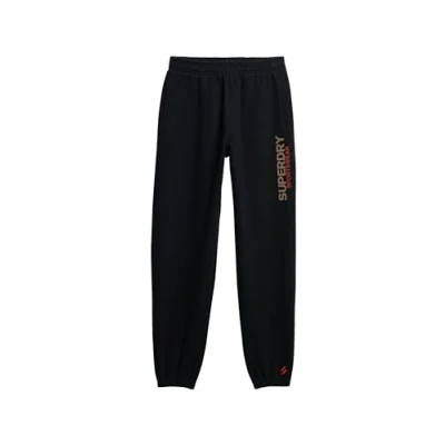 Image of Superdry Women&#039;s Sportswear Boyfriend Jogger Pants, Black, 12
