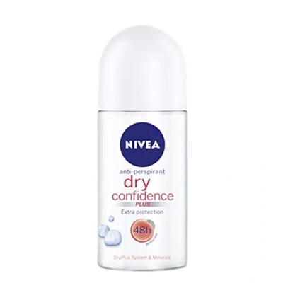 Image of NIVEA Women Dry Confidence Plus Roll On Anti Perspirant Deodorant Pack of 3 x 50 ml