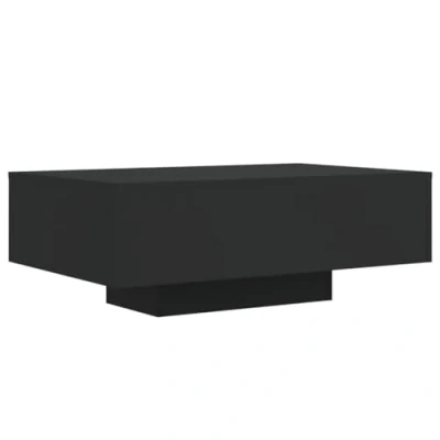 Image of vidaXL Coffee Table with LED Lights Black 85x55x31 cm