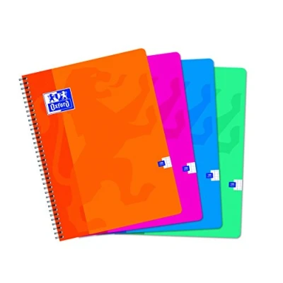Image of Oxford Büro Classic 100103050 Lot 5 Spiral Pad with Small Tiles 24 x 32 cm 180 Pages Suitable