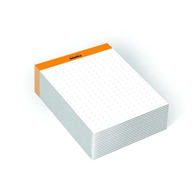 Image of RHODIA 194045C Memo Pad N11 Orange A7 8.5x11.5 cm Dot (Dotted) 240 Sheets 80g/m Practical and Compact Rhodiatime Collection
