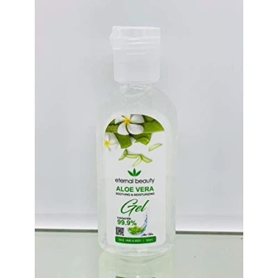 Image of Aloe Vera Gel, for Body &amp; Hair, 99% ORGANIC Pure Soothing Gel 100% Natural Face, Body, After Sun Moisturisers Care Sunburn, 100ml by Eternal Beauty