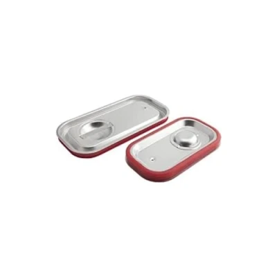 Image of Genware NEV GN11 SLID Stainless Steel Gastronorm Sealing Pan with Lid, Size 1/1