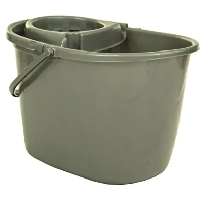 Image of Whitefurze 15L Deluxe Mop Bucket, Silver