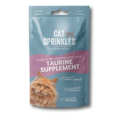 Image of Taurine Supplement for Cats, Amino Acid, Supports Longevity, Health, Immune System, Nervous System and Muscle Function