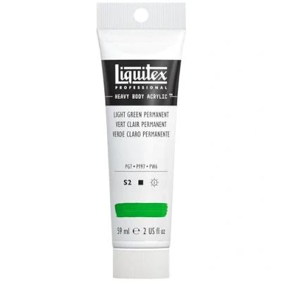 Image of Liquitex 1045312 Professional Heavy Body Acrylic Paint 59 Ml Tube, Light Green Permanent