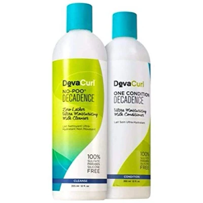 Image of DevaCurl No Poo Decadence &amp; One Condition Duo 12 oz by