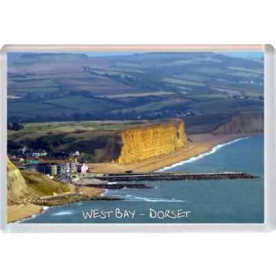 Image of West Bay Jurassic Coast Dorset Novelty Jumbo Fridge Magnet ID296