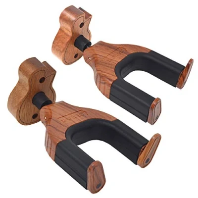 Image of Guitar Wall Mount Hangers,Hooks,Holder, Auto Lock Hanger,for Acoustic,Electric, Classical,Bass Stand,Guitar Accessories