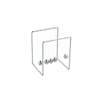 Image of OOTB Newton&#039;s Cradle, Metal, Silver, 15 x 14 cm