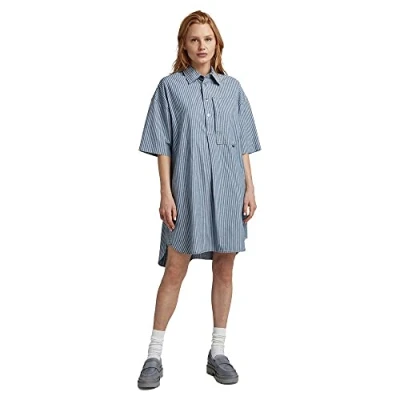 Image of G STAR RAW Women&#039;s Shirt Dress 2.0 , Multicolour (sun faded deck stripe D23219 D322 D934), S