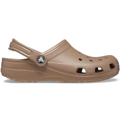 Image of Crocs Unisex&#039;s Classic Clogs, Cream Coloured, 13/13.5 UK