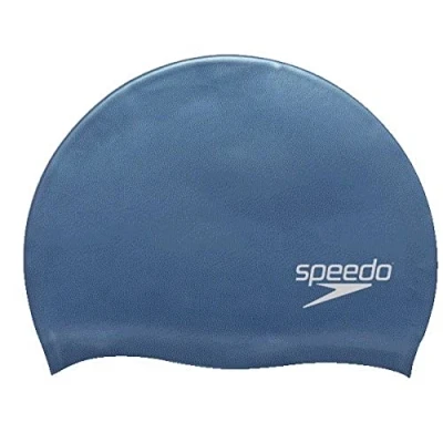Image of Speedo Unisex Silicone Swim Cap, Blue Sky, One Size EU