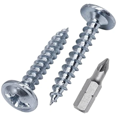 Image of (Pack of 200 pcs) Zinc Plated Steel 4.0 x 25 mm Wood Screws, Metal Modified Truss Head, Self Tapping (200, mm)