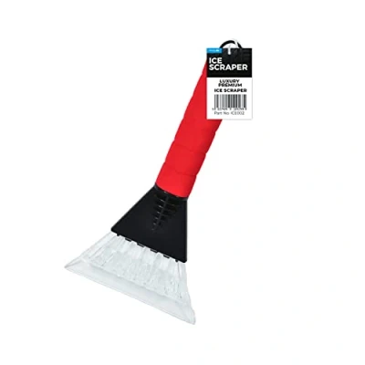 Image of Simply ICE002 Luxury Premium Ice Scraper with Ergonomic Grip Handle for fast and easy Snow removal windscreens